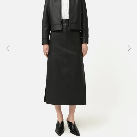 Jigsaw London leather skirt, black, 4 - Picture 5 of 12
